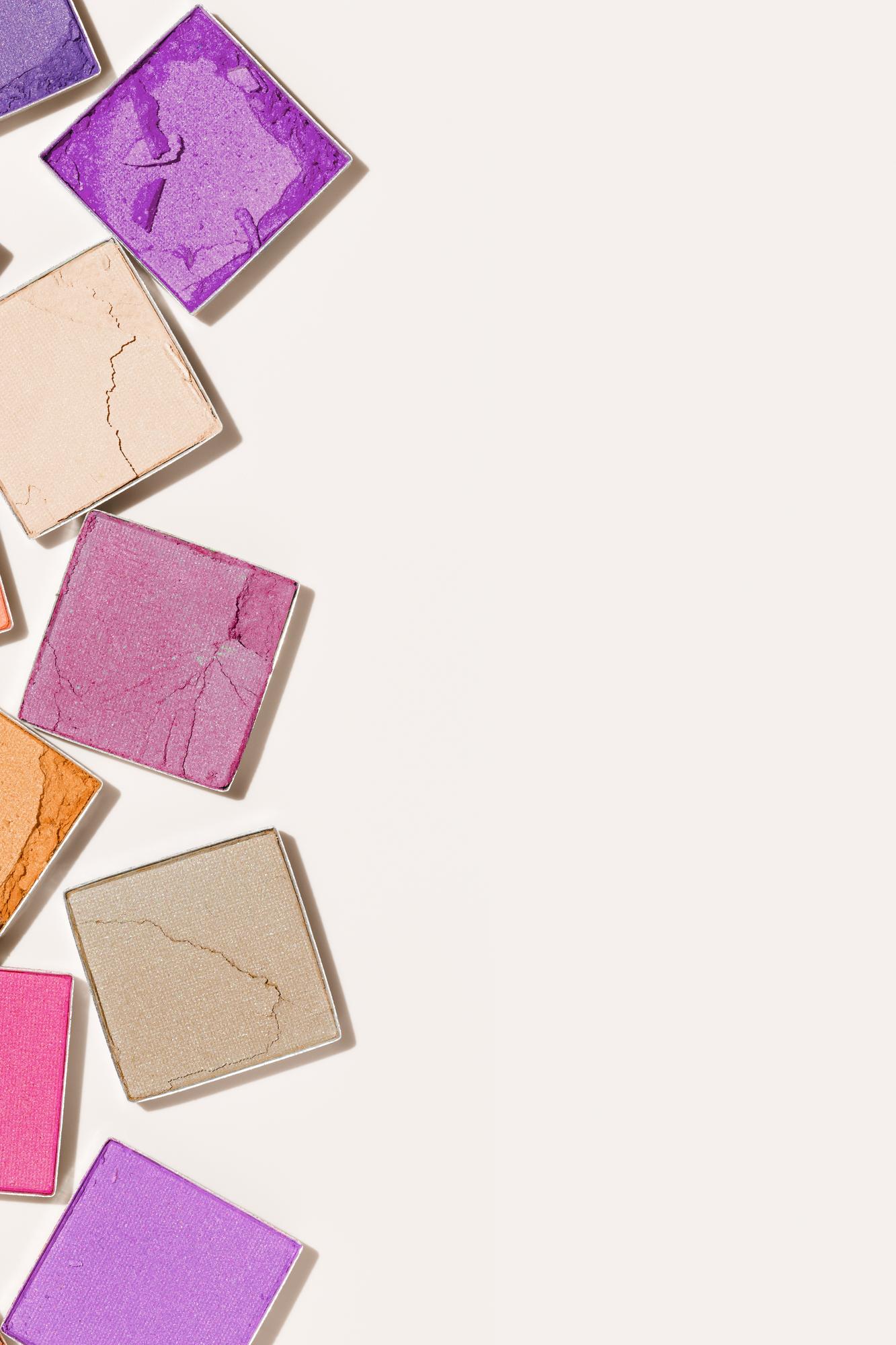 sample swatches pinned on a board